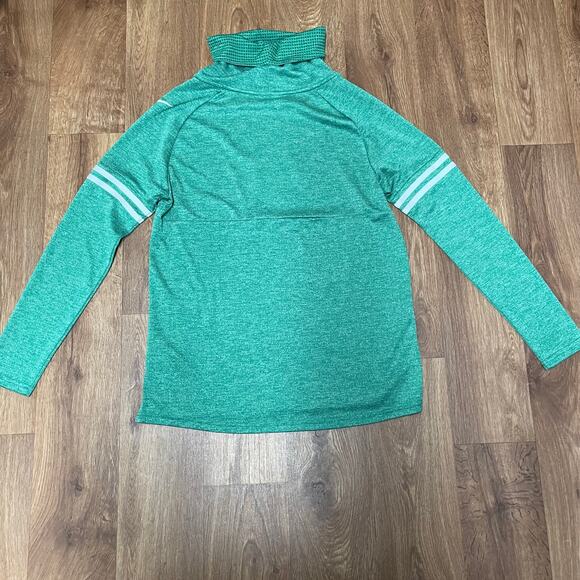 Nike Dri-Fit Women Green Pullover Long Sleeve Mock Neck NFL Team NY Jets Small - Picture 2 of 9